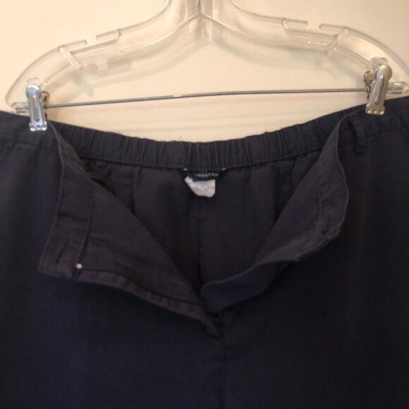 Lands' End navy cotton/poly blend pants sz 20 W - Picture 2 of 9